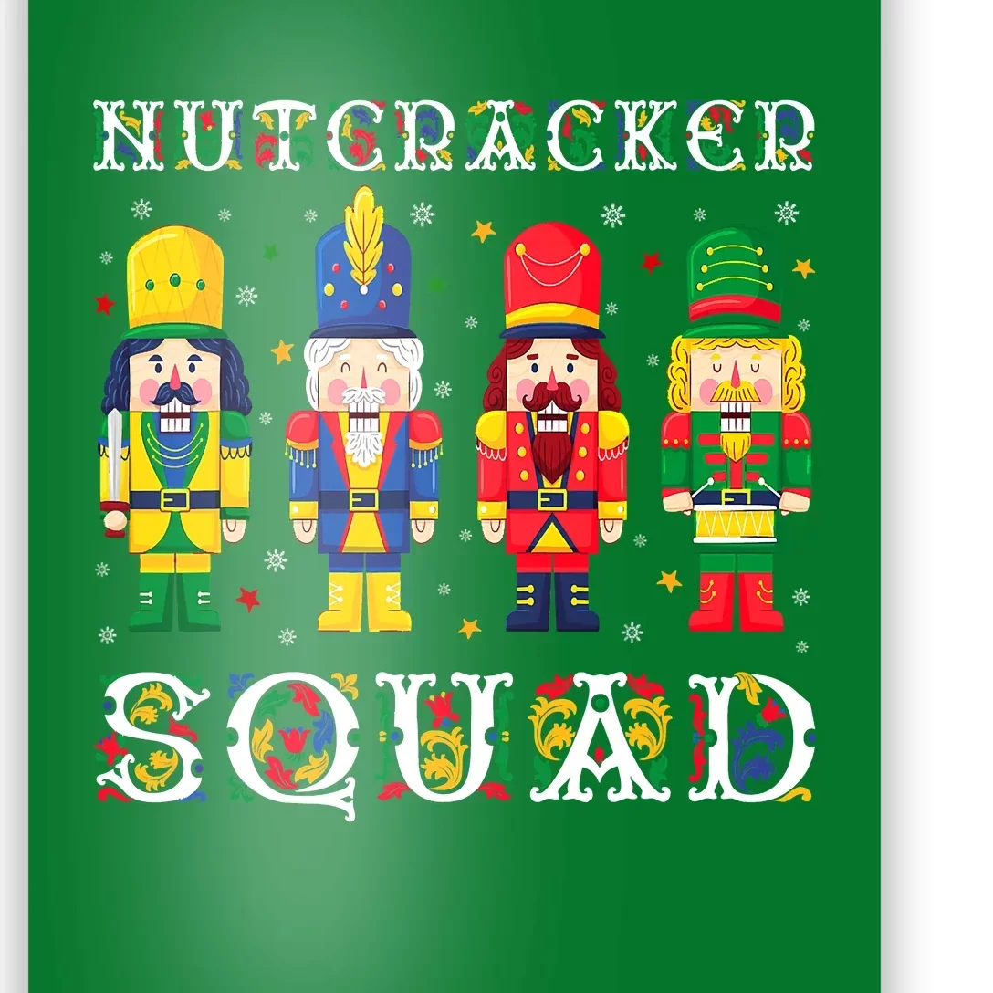 Nutcracker Squad Christmas Pajama Deez Nuts Funny Holiday Poster