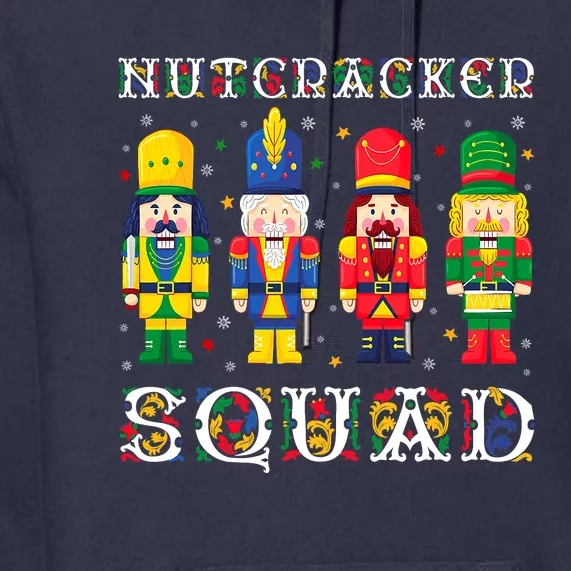 Nutcracker Squad Christmas Pajama Deez Nuts Funny Holiday Premium Hoodie