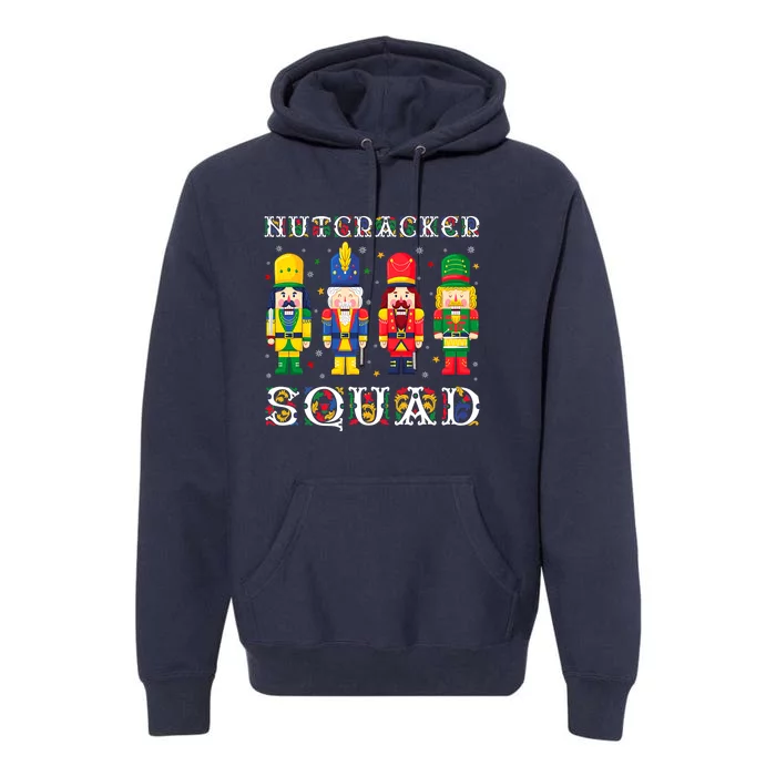 Nutcracker Squad Christmas Pajama Deez Nuts Funny Holiday Premium Hoodie