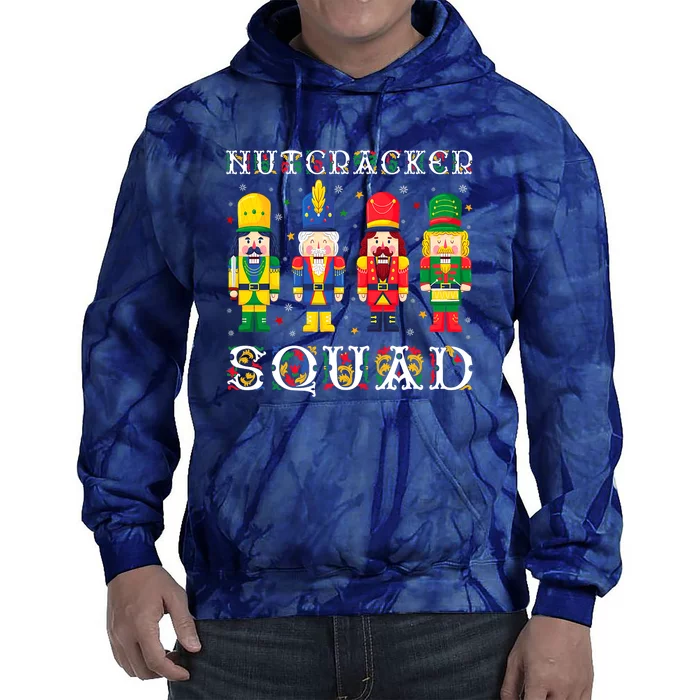 Nutcracker Squad Christmas Pajama Deez Nuts Funny Holiday Tie Dye Hoodie