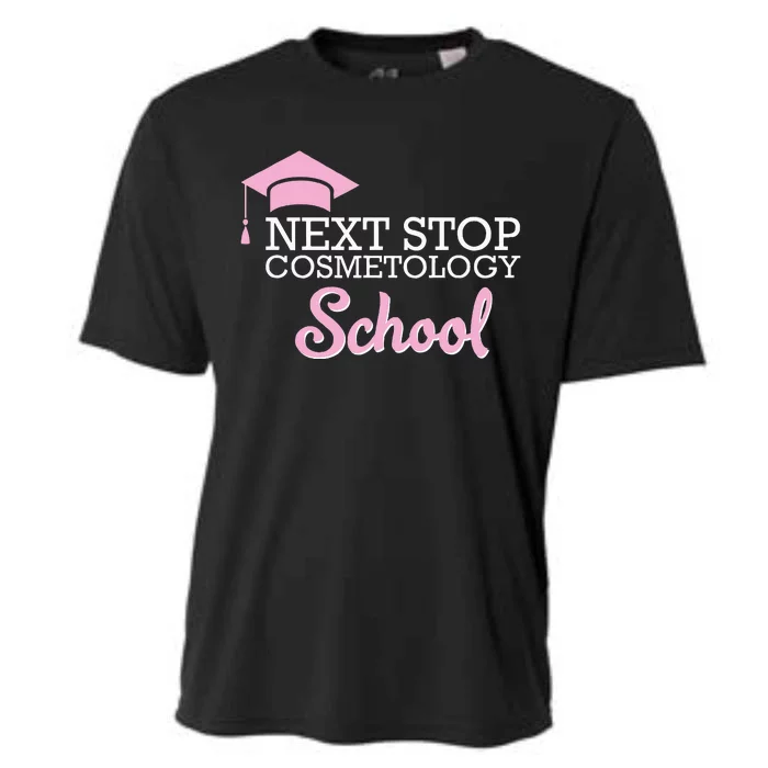 Next Stop Cosmetology School Future Cosmetologist Cooling Performance Crew T-Shirt