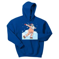 Naked Santa Claus Ice Skating Nude Ugly Christmas Sweater Gift T-Shirt