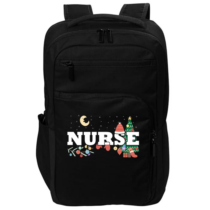 Nurse Stethoscope Christmas Tree Decor Gift Impact Tech Backpack