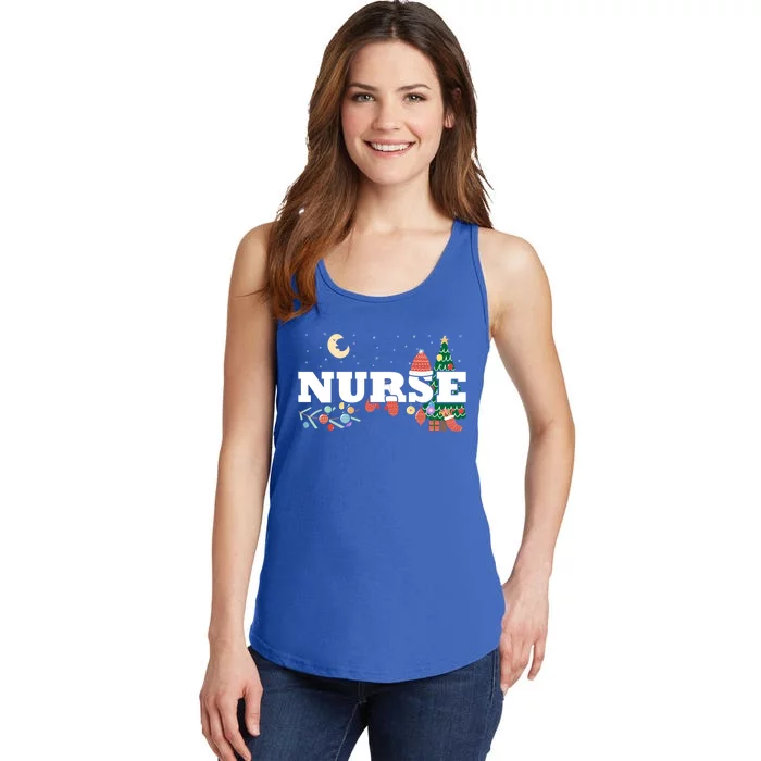 Nurse Stethoscope Christmas Tree Decor Gift Ladies Essential Tank