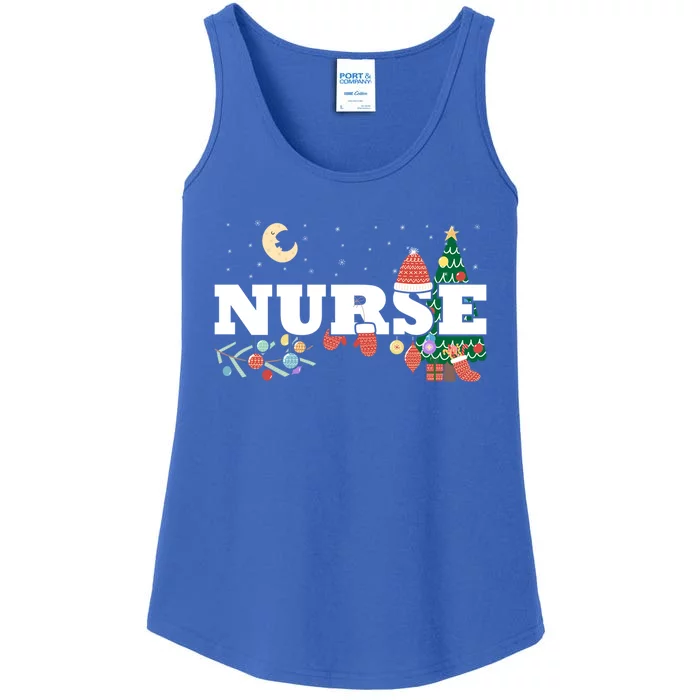 Nurse Stethoscope Christmas Tree Decor Gift Ladies Essential Tank