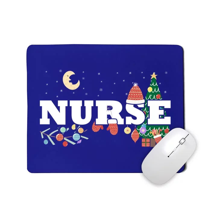 Nurse Stethoscope Christmas Tree Decor Gift Mousepad