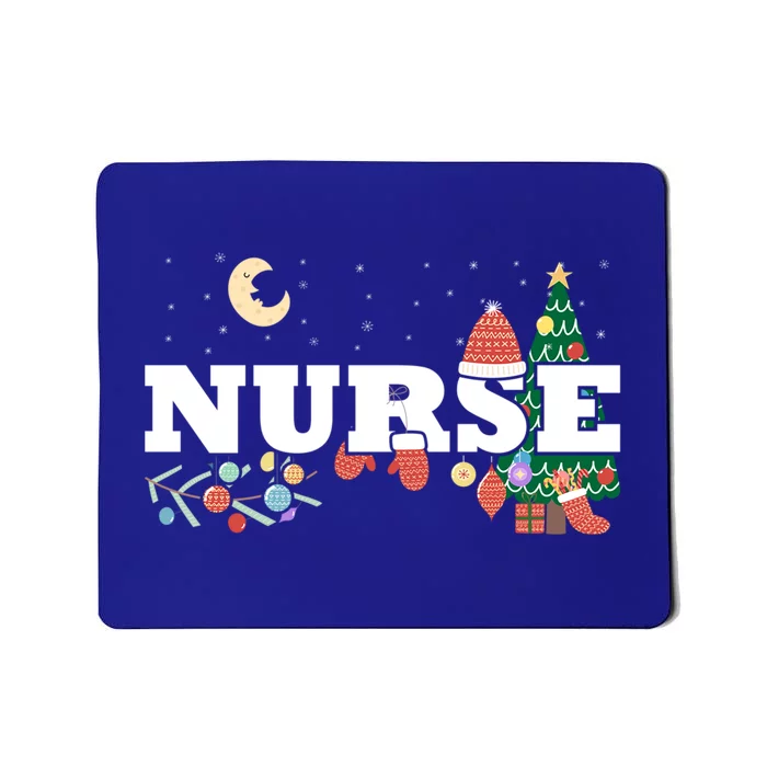 Nurse Stethoscope Christmas Tree Decor Gift Mousepad