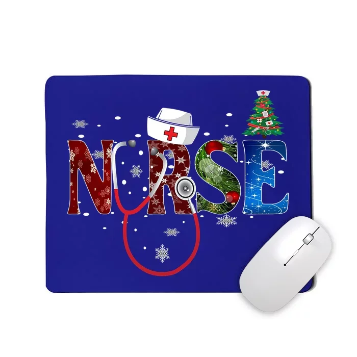 Nurse Stethoscope Christmas Tree Decor Gift Mousepad