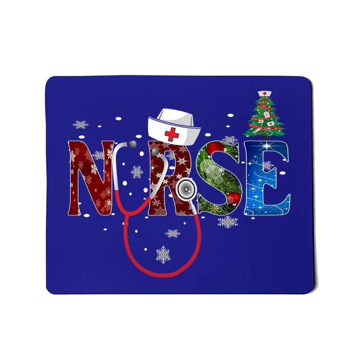 Nurse Stethoscope Christmas Tree Decor Gift Mousepad