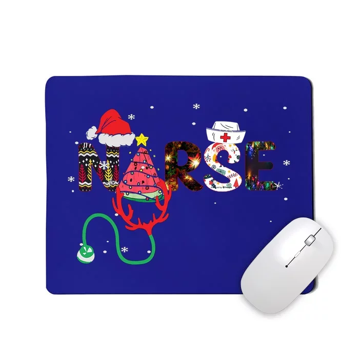 Nurse Stethoscope Christmas Tree Meaningful Gift Mousepad