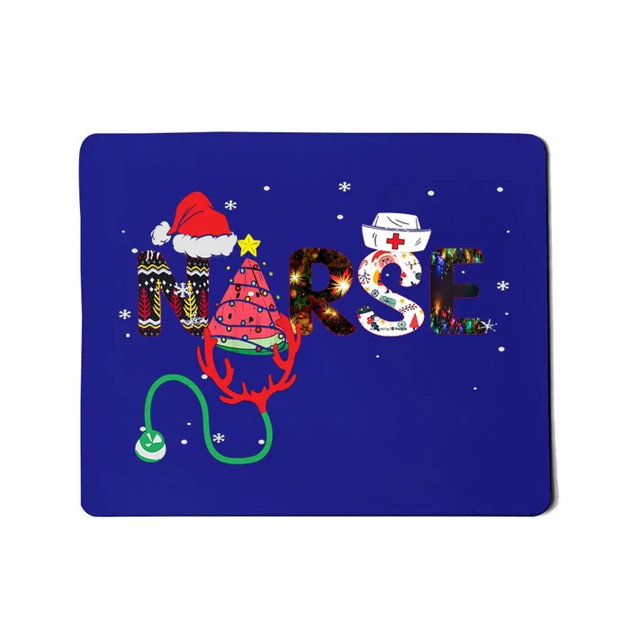 Nurse Stethoscope Christmas Tree Meaningful Gift Mousepad