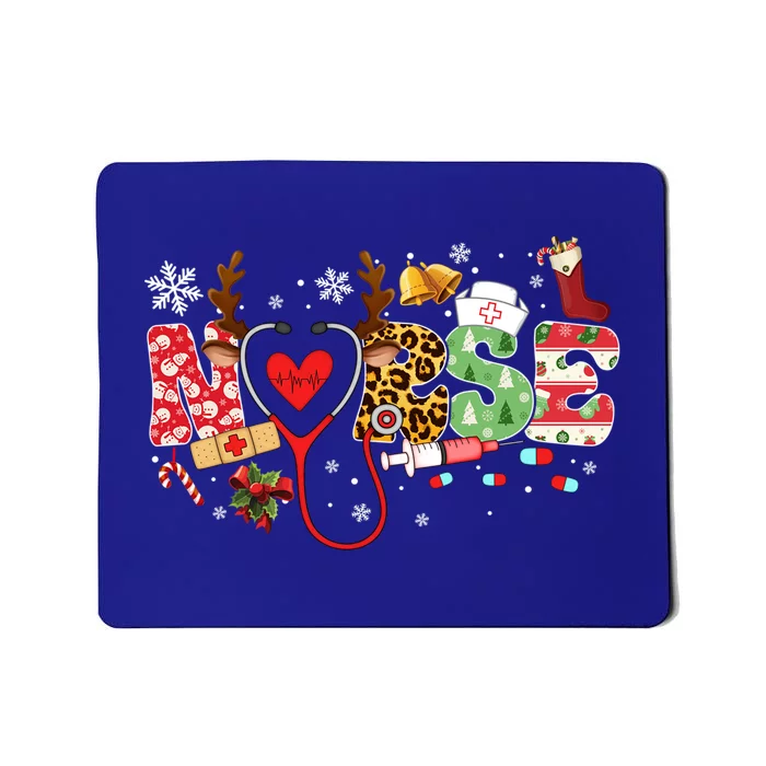 Nurse Stethoscope Christmas Tree Ornats Decor Holiday Gift Mousepad