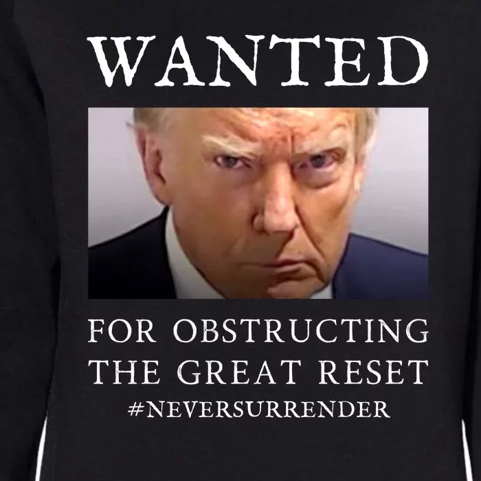 Never Surrender Donald Trump For President 2024 Mugshot Womens California Wash Sweatshirt