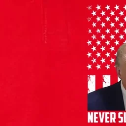 Never Surrender Donald Trump American Flag Mugshot Softstyle Adult Sport Polo