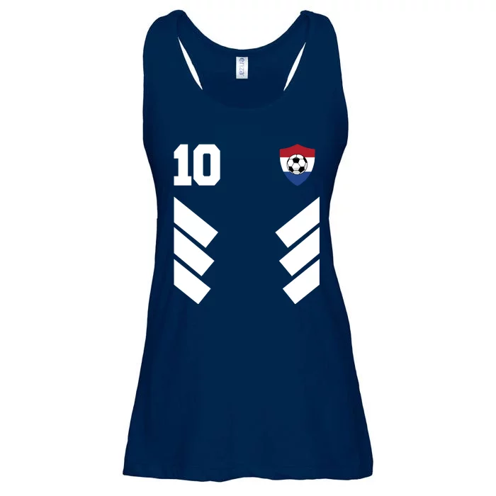 Netherlands Soccer Dutch Football 10 Ladies Essential Flowy Tank