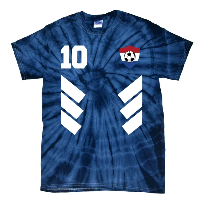 Netherlands Soccer Dutch Football 10 Tie-Dye T-Shirt