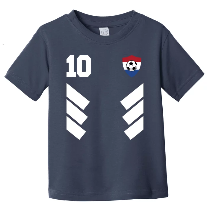 Netherlands Soccer Dutch Football 10 Toddler T-Shirt