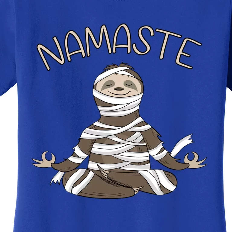 Namaste Sloth Doing Yoga Zen Yogi Love Peace Funny Namastay Great Gift Women's T-Shirt