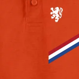 Netherlands Soccer Dutch Logo Flag Dry Zone Grid Performance Polo