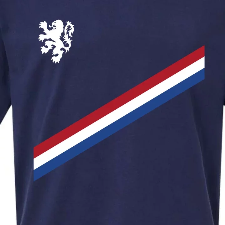 Netherlands Soccer Dutch Logo Flag Sueded Cloud Jersey T-Shirt