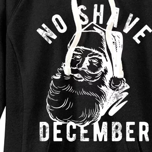 No Shave December Santa Claus Funny Holiday Women's Fleece Hoodie