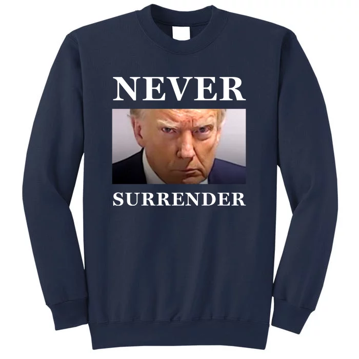 Never Surrender Donald Trump For President 2024 Mugshot Sweatshirt