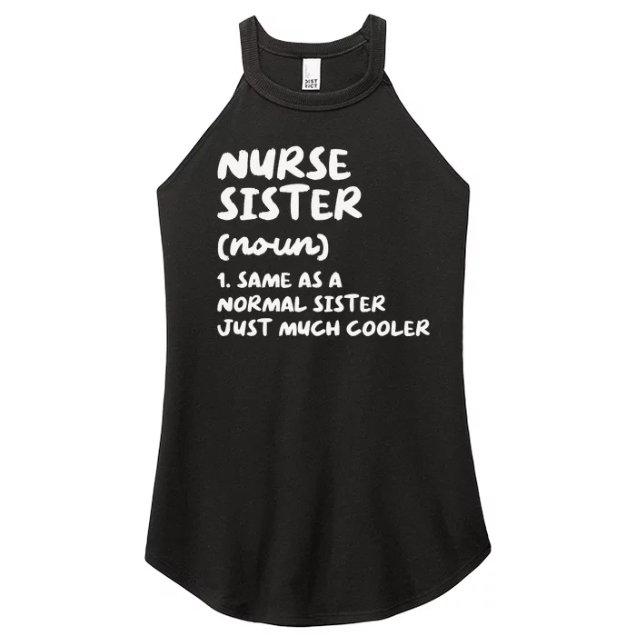 Nurse Sister Definition Funny Women’s Perfect Tri Rocker Tank