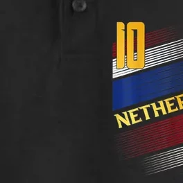 Netherlands Soccer Dutch Flag Football Retro 10 Jersey Dry Zone Grid Performance Polo