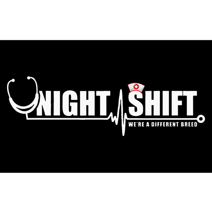 Night Shift Different Breed Stethoscope Funny Nurse RN RT US Bumper Sticker