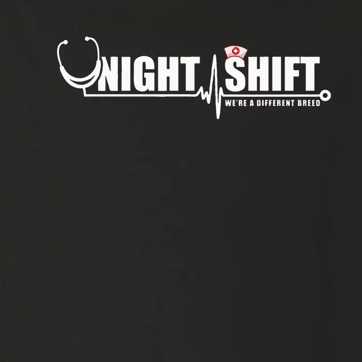 Night Shift Different Breed Stethoscope Funny Nurse RN RT US Toddler Long Sleeve Shirt