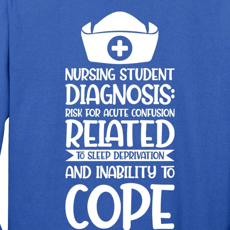 Nursing Student Diagnosis: Risk Confusion Nursery Gift Long Sleeve Shirt