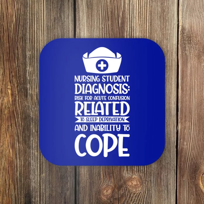 Nursing Student Diagnosis: Risk Confusion Nursery Gift Coaster