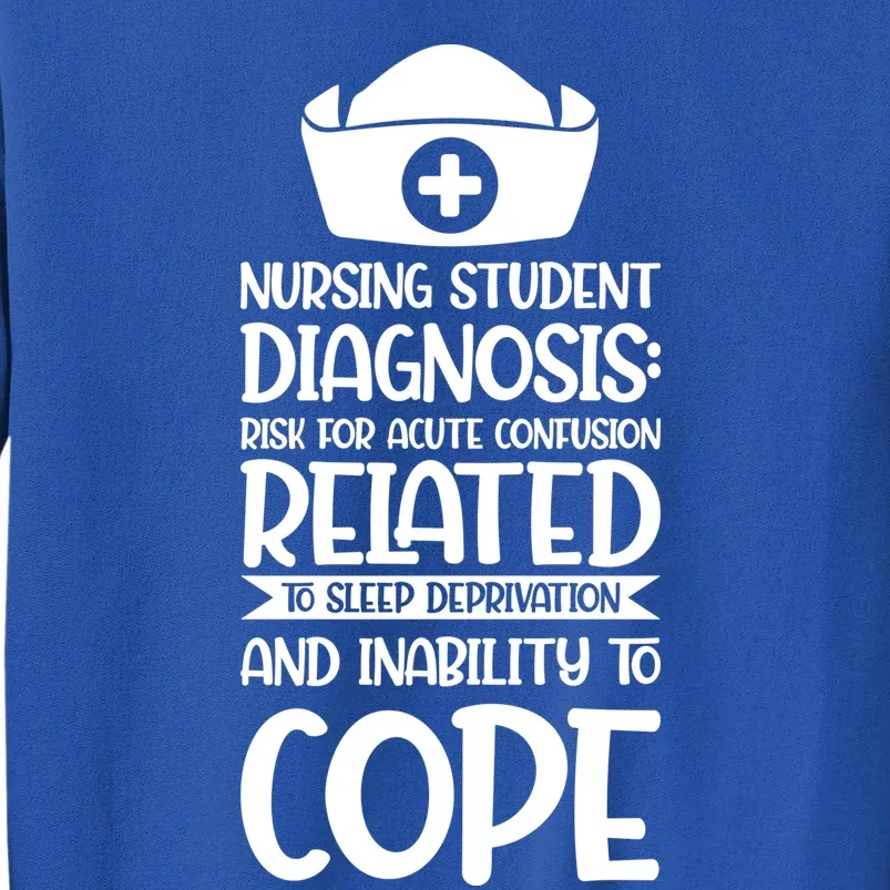 Nursing Student Diagnosis: Risk Confusion Nursery Gift Tall Sweatshirt