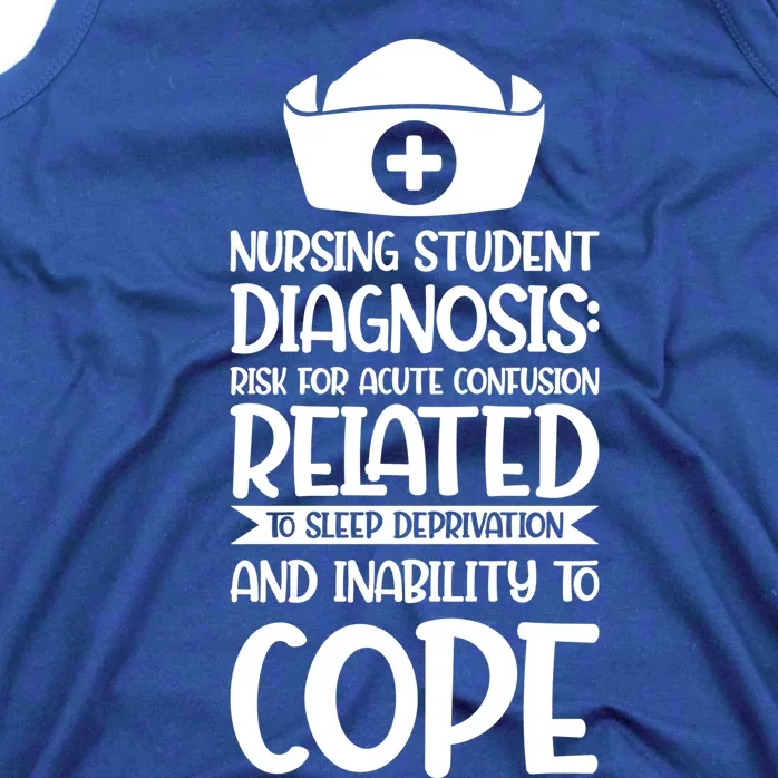 Nursing Student Diagnosis: Risk Confusion Nursery Gift Tank Top