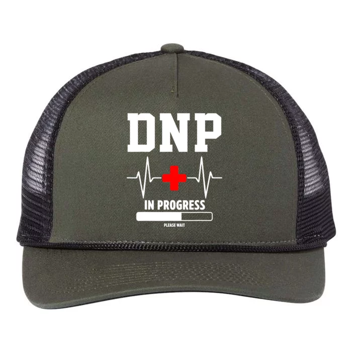 Nursing School Dnp Doctor Of Nursing Practice In Progress Gift Retro Rope Trucker Hat Cap