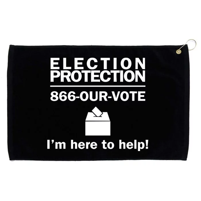 Nick Sortor Election Protection 866 Our Vote‬ IM Here To Help Grommeted Golf Towel