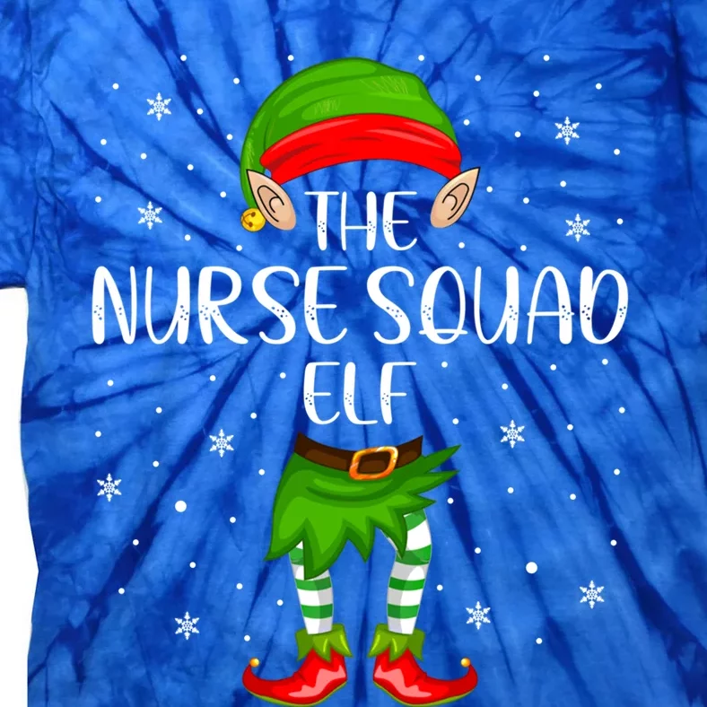 Nurse Squad Elf Xmas Party Matching Family Christmas Gift Tie-Dye T-Shirt