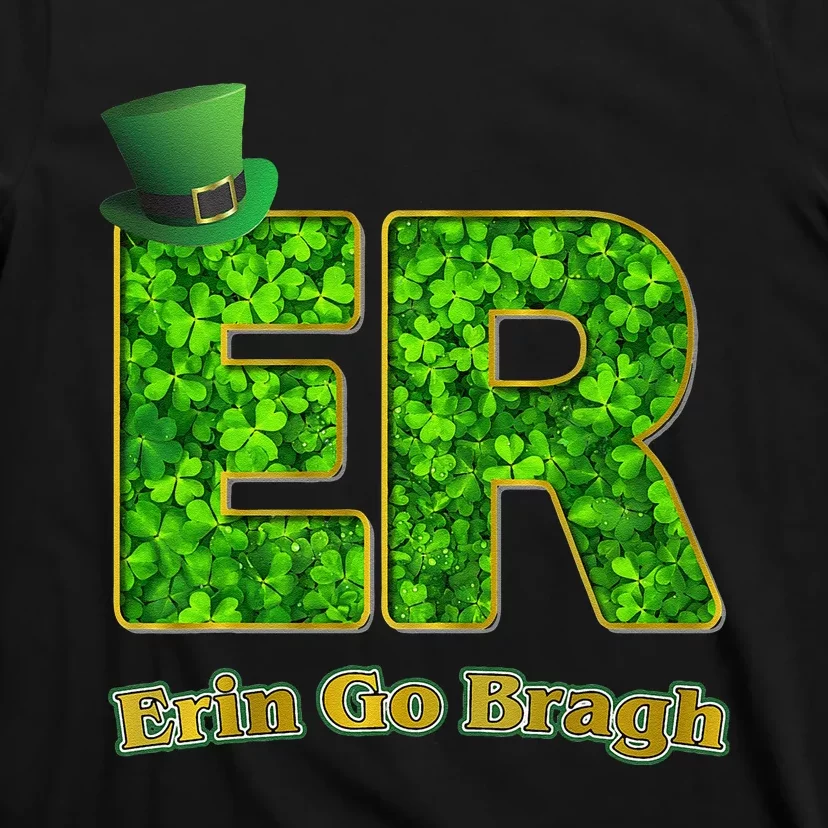 Nurses Shamrock ER St. Patrick's Day T-Shirt