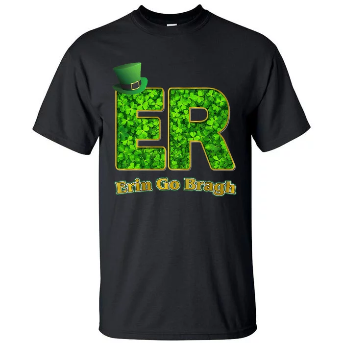 Nurses Shamrock ER St. Patrick's Day Tall T-Shirt