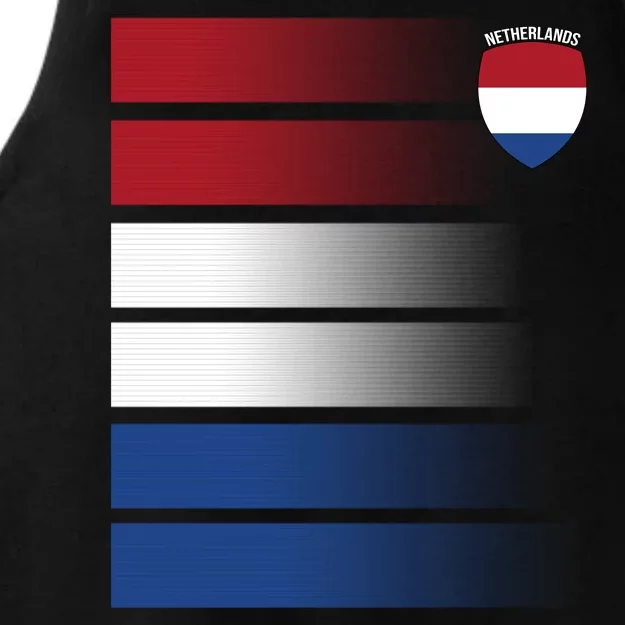 Netherlands Soccer Fan Team Jersey Ladies Tri-Blend Wicking Tank