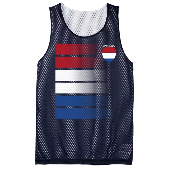 Netherlands Soccer Fan Team Jersey Mesh Reversible Basketball Jersey Tank