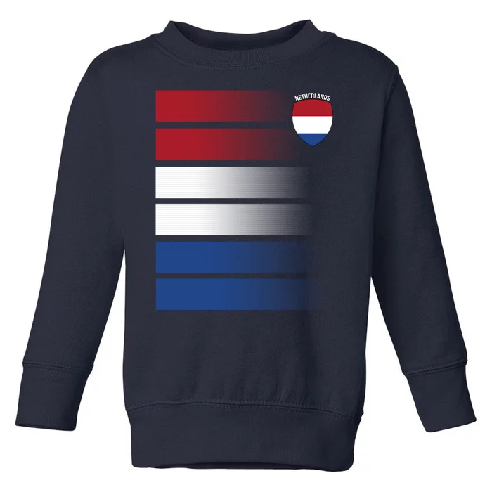 Netherlands Soccer Fan Team Jersey Toddler Sweatshirt