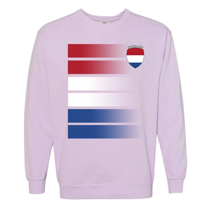 Netherlands Soccer Fan Team Jersey Garment-Dyed Sweatshirt