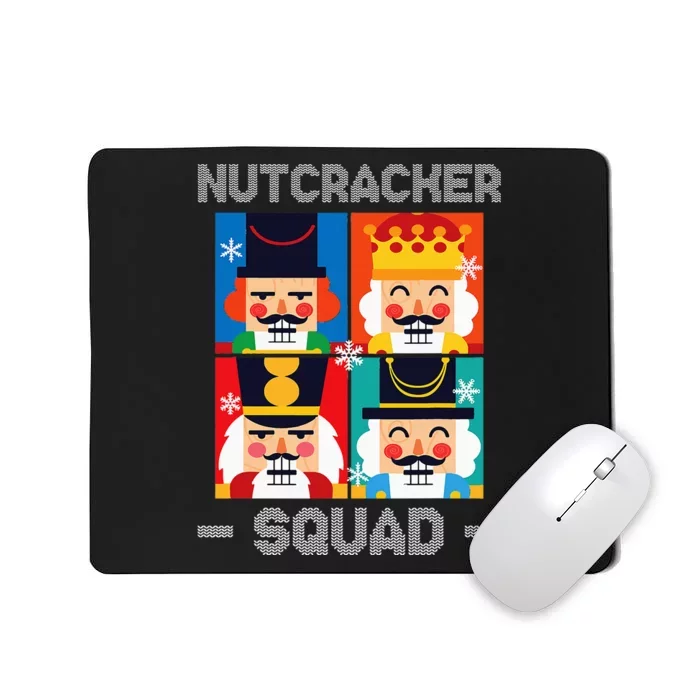 Nutcracker Squad Funny Christmas Holiday Mousepad