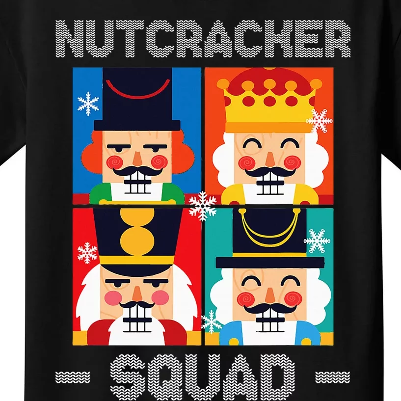 Nutcracker Squad Funny Christmas Holiday Kids T-Shirt