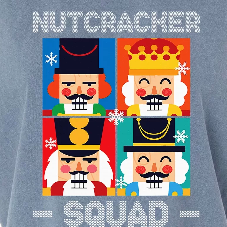 Nutcracker Squad Funny Christmas Holiday Garment-Dyed Women's Muscle Tee