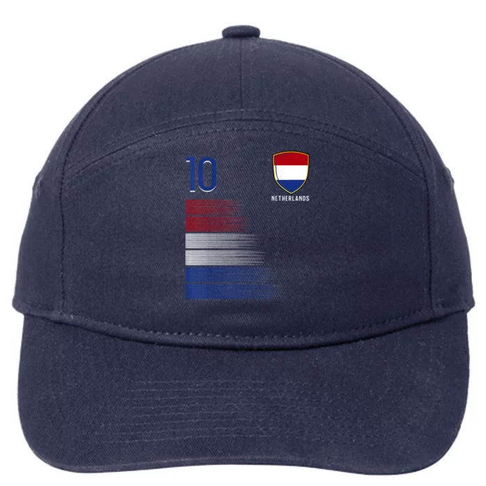 Netherlands Soccer Fans Jersey Dutch Flag Football Lovers 7-Panel Snapback Hat