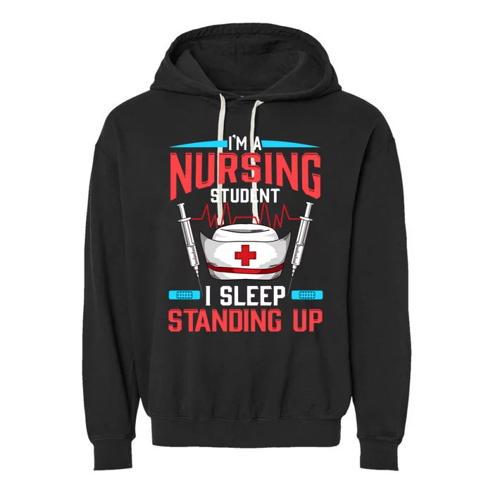 Nursing Student Funny Gift Future Nurse Meaningful Gift Garment-Dyed Fleece Hoodie