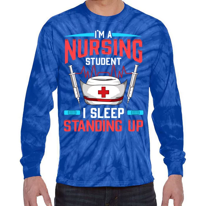 Nursing Student Funny Gift Future Nurse Meaningful Gift Tie-Dye Long Sleeve Shirt