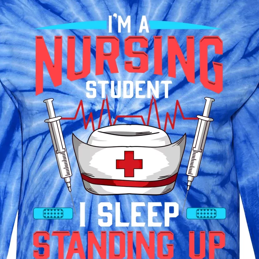 Nursing Student Funny Gift Future Nurse Meaningful Gift Tie-Dye Long Sleeve Shirt